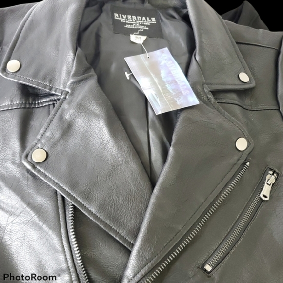 JUGHEAD RIVERDALE SOUTHSIDE SERPENTS MEN WOMEN BIKER Faux Leather Medium - Picture 7 of 14